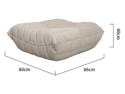 Puff 86x40x80 cm bege nua N22-4