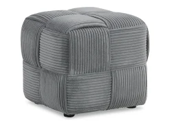 Puff 46x41x46 cm cinza
