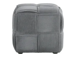 Puff 46x41x46 cm cinza