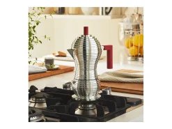 PULCINA, Cafeteira com Cabo Vermelho, 6 Chávenas, Alessi