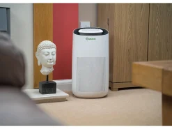 Purificador de ar Wi-Fi MEACO MeacoClean CA-HEPA 76x5, filtro HEPA H13, ultrassilencioso 25 dB, sensor de qualidade do ar, para casa/escritório, cor branca.