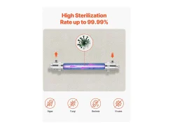 Purificador de Água UV SucceBuy, 22,7 L/min Para Água Potável Limpia
