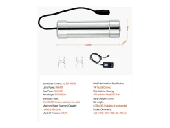 Purificador de Água UV SucceBuy, Filtragem Ultravioleta, Caudal de 3,785 L/min