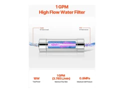 Purificador de Água UV SucceBuy, Filtragem Ultravioleta, Caudal de 3,785 L/min