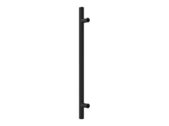 Puxadores para móveis 20 pcs 192 mm aço inoxidável preto