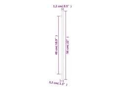 Puxadores para móveis 20 pcs 480 mm aço inoxidável dourado