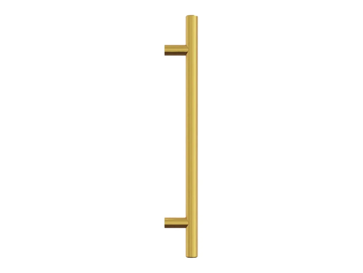 Puxadores para móveis 10 pcs 160 mm aço inoxidável dourado