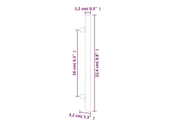Puxadores para móveis 10 pcs 160 mm aço inoxidável dourado