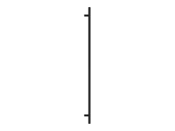 Puxadores para móveis 10 pcs 480 mm aço inoxidável preto