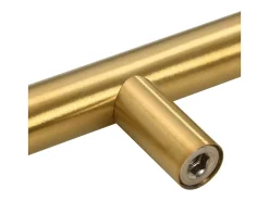 Puxadores para móveis 5 pcs 320 mm aço inoxidável dourado