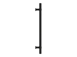 Puxadores para móveis 10 pcs 192 mm aço inoxidável preto