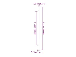 Puxadores para móveis 20 pcs 320 mm aço inoxidável preto