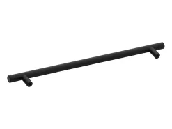 Puxadores para móveis 5 pcs 320 mm aço inoxidável preto