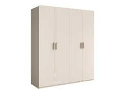 quarto completo AMALIE, cama 180x200 com sommier incluído, armário com prateleiras, quarto bege design, conjunto quarto adulto, móveis