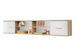 Quarto completo infantil, adolescente - DENVER - Armário, Cama, biblioteca e prateleira