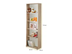 Quarto completo infantil, adolescente - DENVER - Armário, Cama, biblioteca e prateleira