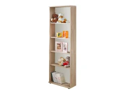 Quarto completo infantil, adolescente - DENVER - Armário, Cama, biblioteca e prateleira