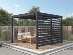 Quebra-sol alumínio para pérgola bioclimática L2,78 x A2,2 m - BOLSENA