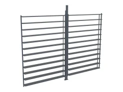 Quebra-sol alumínio para pérgola bioclimática L2,78 x A2,2 m - BOLSENA