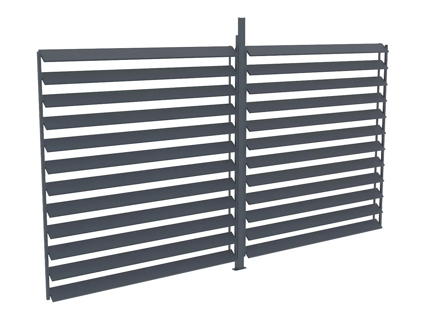 Quebra-sol alumínio para pérgola bioclimática L3,68 x A2,2 m - BOLSENA