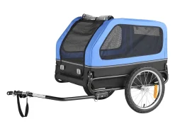 Reboque bicicleta SucceBuy para Cão, Carga 40 kg, Porta Animais de Estimação de Bicicletas, Quadro Dobrável Fácil com Roda a Liberação Rápida, Refletor