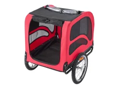 Reboque bicicleta SucceBuy para Cão, Carga 45 kg, Porta Animais de Estimação de Bicicletas, Quadro Dobrável Fácil com Roda a Liberação Rápida, Refletor