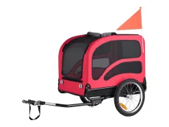 Reboque bicicleta SucceBuy para Cão, Carga 45 kg, Porta Animais de Estimação de Bicicletas, Quadro Dobrável Fácil com Roda a Liberação Rápida, Refletor
