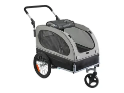 Reboque de Bicicleta 2 em 1, SucceBuy Reboque e Carrinho para Cães e Gatos, Capacidade de 40 kg, Resistente à Água