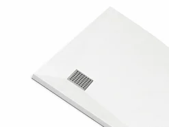 Receptor de chuveiro em resina SMC em forma de quarto de círculo - Branco - 90 x 90 cm - SYFORSA