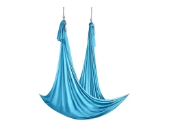 Rede De Yoga Aérea SucceBuy 5,5 Metros, Nylon, Azul, Kit Completo Para Fitness