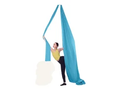 Rede De Yoga Aérea SucceBuy 5,5 Metros, Nylon, Azul, Kit Completo Para Fitness