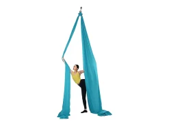 Rede De Yoga Aérea SucceBuy Conjunto De Rede De Yoga Aérea De Seda De 11 Metros Rede Trapézio Inversão Azul