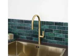 Reflet misturador para lava-loiça em ouro escovado Essebagno