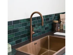 Reflet misturador para lava-loiça em cobre escovado Essebagno