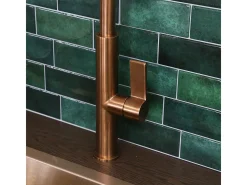 Reflet misturador para lava-loiça em cobre escovado Essebagno
