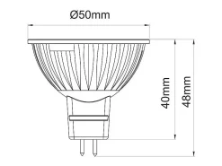 Refletor LED GU5.3 6W 120 Uniform-Line 3000k