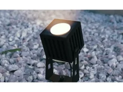 Refletor LED quadrado ZAS Beneito 7W IP65, cor corten