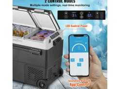 Refrigerador Portátil SucceBuy 58 L, Dupla Zona, Refrigerador Congelador para Carro e Casa