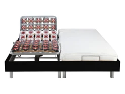 Relaxamento com estacas em látex CASSIOPEE III 2x80x200 preto