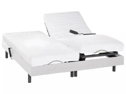 Relaxamento ripas estacas látex - OKIN - branco - 2x90x200 cm