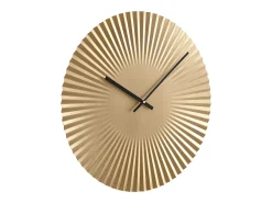 Relógio de parede Art Déco - Diâmetro 50 cm - Metal - Dourado - FELINAR