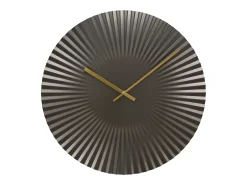 Relógio de parede Art Déco - Diâmetro 50 cm - Metal - Cinza antracite - FELINAR