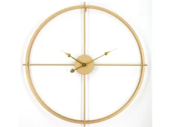 Relógio de parede em metal D80 cm dourado - NEWPORT