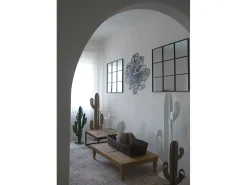 Relógio de parede grande Doodle Ø90 cm em ferro preto com números e moldura tecida Design decorativo moderno Ponteiros brancos Fabricado na Itália