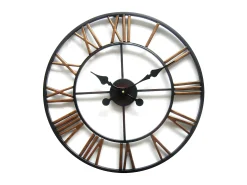 Relógio de parede IRON em ferro - Diâmetro 50 cm industrial