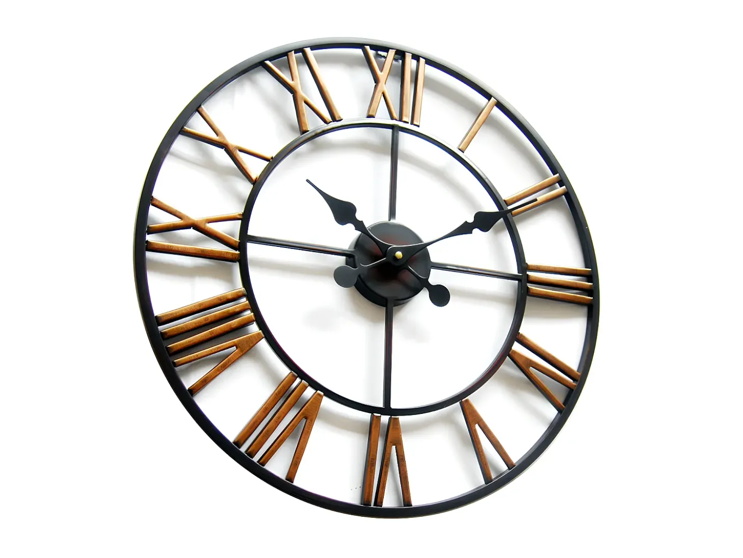Relógio de parede IRON em ferro - Diâmetro 50 cm industrial