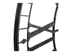 Relógio de Parede Tibor, Preto, 88 cm, para Sala de Estar e Sala de Jantar, Design Moderno