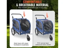 Remolque e Carrinho SucceBuy, para Animais de Estimação, Porta-Cães e Gatos, Carga de 45 kg, Resistente à Água