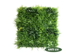 Revestimento de parede vegetal sintético NEWRY - Pack de 1m² - Verde