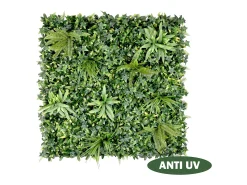 Revestimento de parede vegetal sintético verde, proteção anti-UV, pack de 1 m², DELVIN